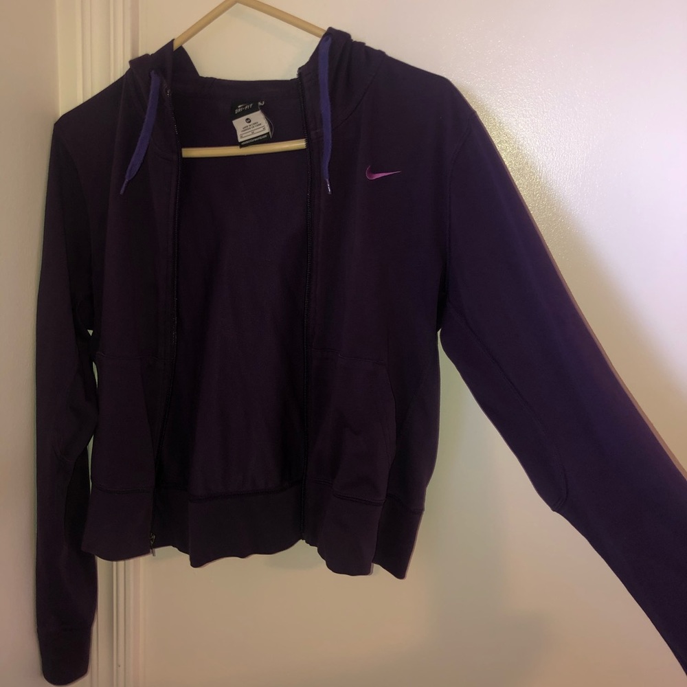 Purple Nike hoodie zip up